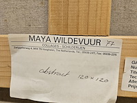 Acryl schilderij, maya wildevuur, 1993 - afbeelding 5 van  6