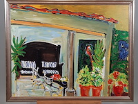 Acryl schilderij, maya wildevuur, 1996 - afbeelding 2 van  9