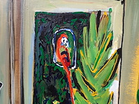 Acryl schilderij, maya wildevuur, 1996 - afbeelding 5 van  9