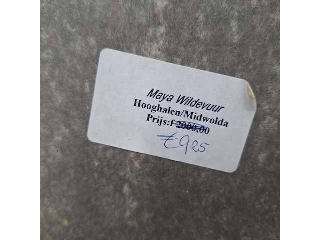 Acryl schilderij, maya wildevuur, 1996 - afbeelding 3 van  11