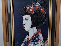 Acryl schilderij, maya wildevuur, 1996 - afbeelding 4 van  11