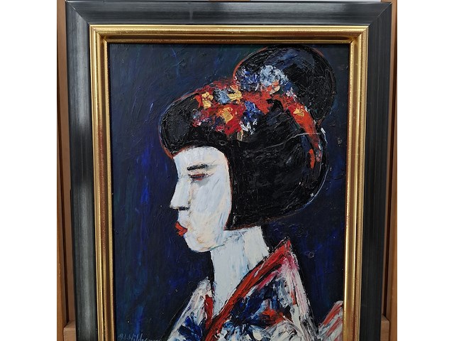 Acryl schilderij, maya wildevuur, 1996 - afbeelding 5 van  11