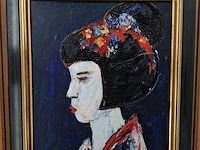 Acryl schilderij, maya wildevuur, 1996 - afbeelding 5 van  11
