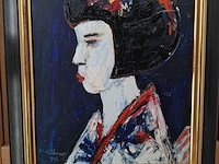 Acryl schilderij, maya wildevuur, 1996 - afbeelding 6 van  11