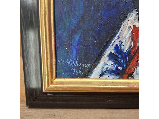 Acryl schilderij, maya wildevuur, 1996 - afbeelding 7 van  11