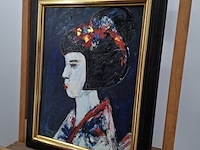 Acryl schilderij, maya wildevuur, 1996 - afbeelding 8 van  11