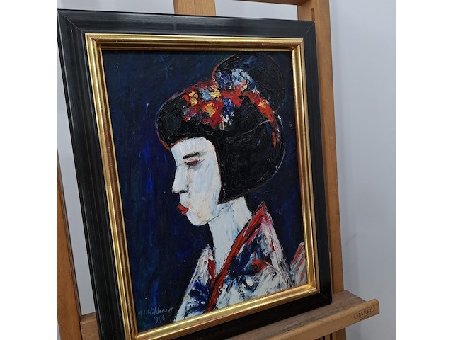 Acryl schilderij, maya wildevuur, 1996 - afbeelding 9 van  11