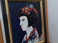 Acryl schilderij, maya wildevuur, 1996 - afbeelding 9 van  11