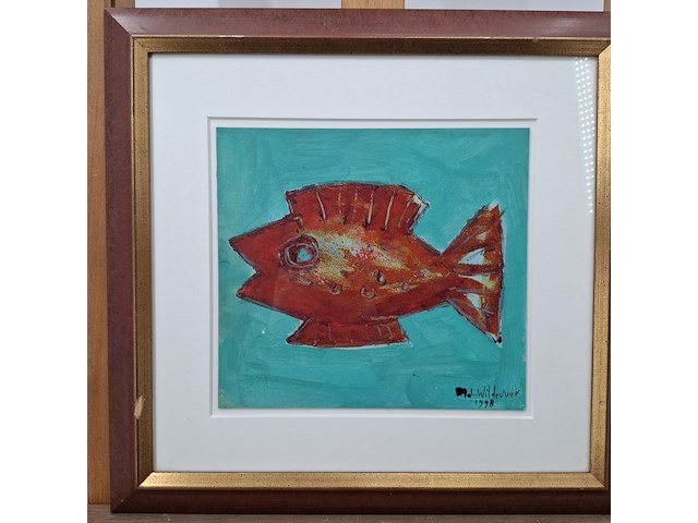 Acryl schilderij, maya wildevuur, 1998 - afbeelding 5 van  11