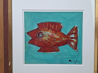 Acryl schilderij, maya wildevuur, 1998 - afbeelding 5 van  11