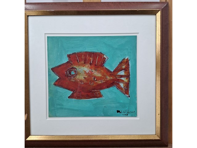 Acryl schilderij, maya wildevuur, 1998 - afbeelding 6 van  11