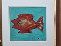 Acryl schilderij, maya wildevuur, 1998 - afbeelding 6 van  11