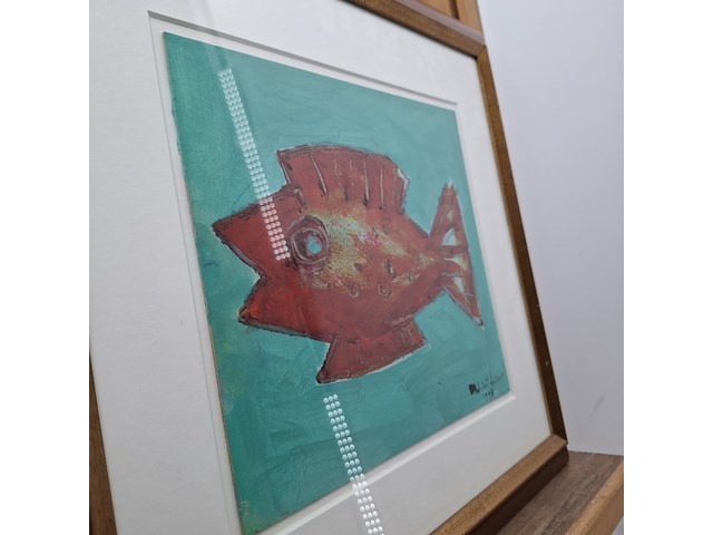 Acryl schilderij, maya wildevuur, 1998 - afbeelding 8 van  11