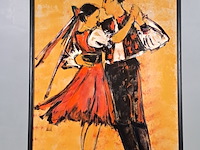 Acryl schilderij, maya wildevuur, 2000 - afbeelding 2 van  9