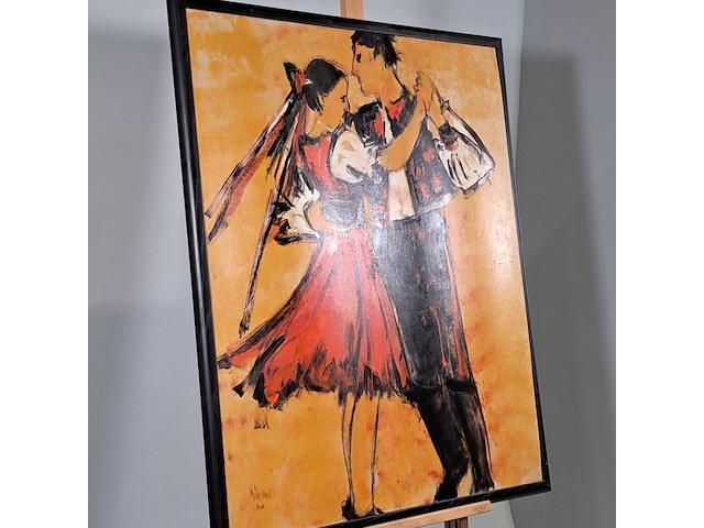 Acryl schilderij, maya wildevuur, 2000 - afbeelding 3 van  9