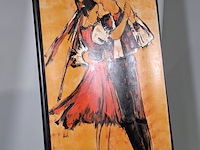 Acryl schilderij, maya wildevuur, 2000 - afbeelding 3 van  9