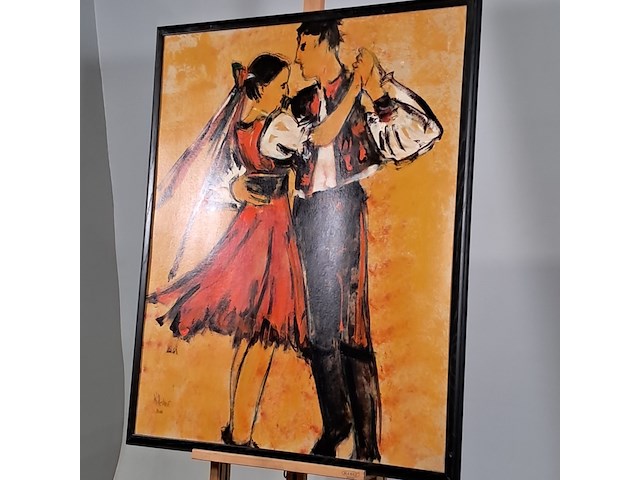 Acryl schilderij, maya wildevuur, 2000 - afbeelding 4 van  9