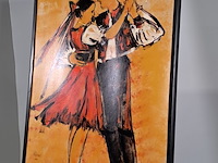 Acryl schilderij, maya wildevuur, 2000 - afbeelding 4 van  9
