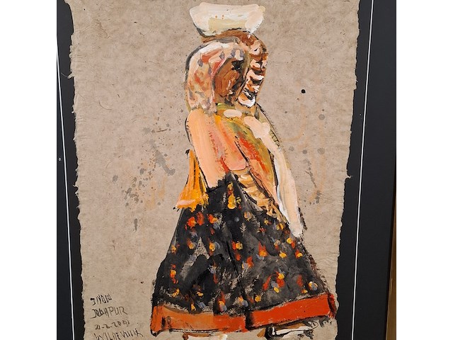 Acryl schilderij, maya wildevuur, 2002 - afbeelding 5 van  9