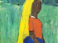 Acryl schilderij, maya wildevuur, 2005 - afbeelding 1 van  10