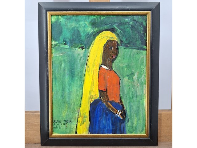 Acryl schilderij, maya wildevuur, 2005 - afbeelding 3 van  10