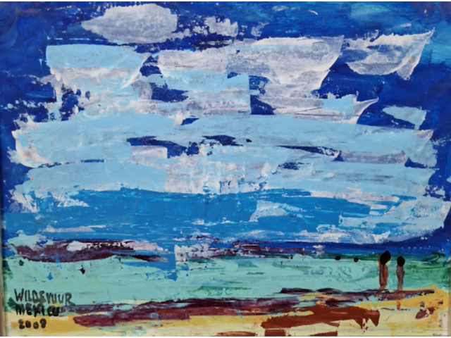 Acryl schilderij, maya wildevuur, 2008 - afbeelding 1 van  10