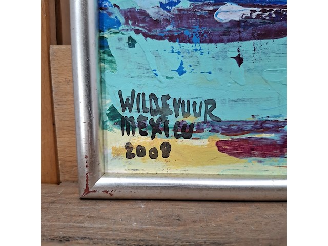 Acryl schilderij, maya wildevuur, 2008 - afbeelding 6 van  10