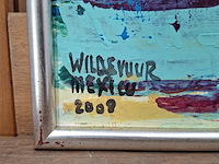 Acryl schilderij, maya wildevuur, 2008 - afbeelding 6 van  10