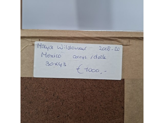 Acryl schilderij, maya wildevuur, 2008 - afbeelding 2 van  10