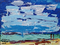 Acryl schilderij, maya wildevuur, 2008