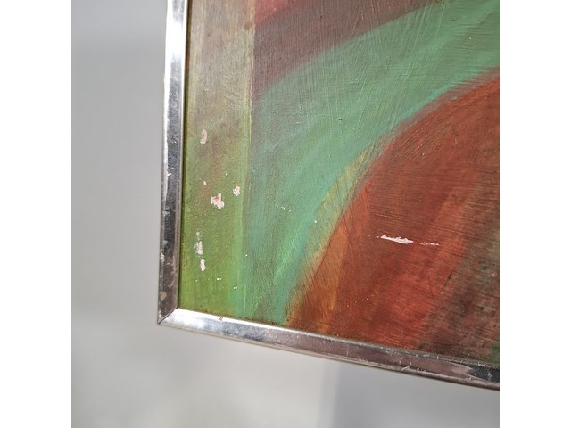 Acryl schilderij, maya wildevuur, abstract, 1974 - afbeelding 2 van  13