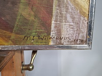 Acryl schilderij, maya wildevuur, abstract, 1974 - afbeelding 10 van  13