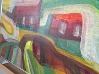 Acryl schilderij, maya wildevuur, abstract, 1974 - afbeelding 11 van  13