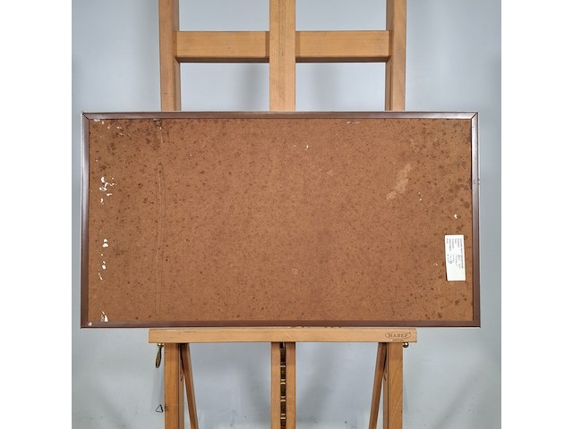 Acryl schilderij, maya wildevuur, abstract, 1974 - afbeelding 4 van  14