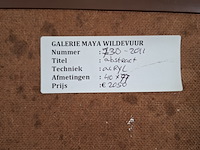Acryl schilderij, maya wildevuur, abstract, 1974 - afbeelding 5 van  14