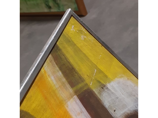 Acryl schilderij, maya wildevuur, abstract, 1974 - afbeelding 6 van  14