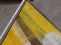 Acryl schilderij, maya wildevuur, abstract, 1974 - afbeelding 6 van  14