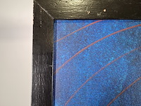 Acryl schilderij, maya wildevuur, abstract, 1992 - afbeelding 5 van  8