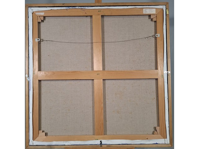 Acryl schilderij, maya wildevuur, abstract, 1992 - afbeelding 6 van  8