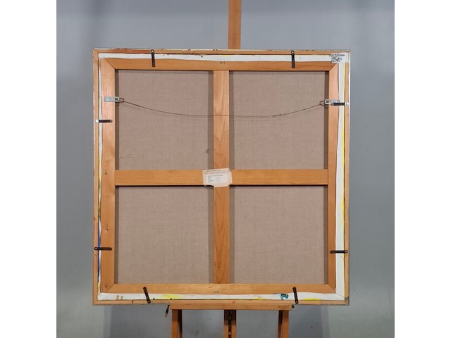 Acryl schilderij, maya wildevuur, abstract, 1992 - afbeelding 6 van  7