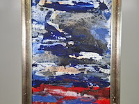 Acryl schilderij, maya wildevuur, abstract, 1993 - afbeelding 2 van  8