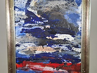 Acryl schilderij, maya wildevuur, abstract, 1993 - afbeelding 4 van  8