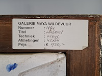 Acryl schilderij, maya wildevuur, abstract, 1993 - afbeelding 8 van  8