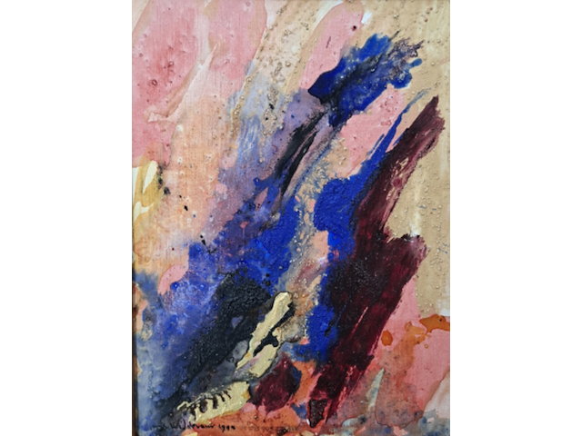 Acryl schilderij, maya wildevuur, abstract, 1994 - afbeelding 1 van  11