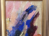Acryl schilderij, maya wildevuur, abstract, 1994 - afbeelding 5 van  11
