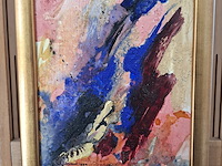 Acryl schilderij, maya wildevuur, abstract, 1994 - afbeelding 6 van  11