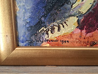 Acryl schilderij, maya wildevuur, abstract, 1994 - afbeelding 7 van  11