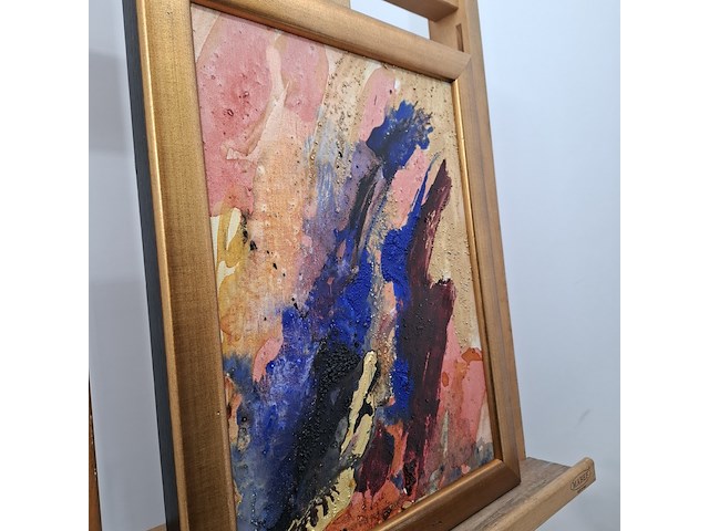 Acryl schilderij, maya wildevuur, abstract, 1994 - afbeelding 8 van  11