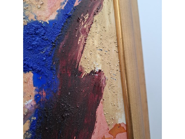 Acryl schilderij, maya wildevuur, abstract, 1994 - afbeelding 10 van  11