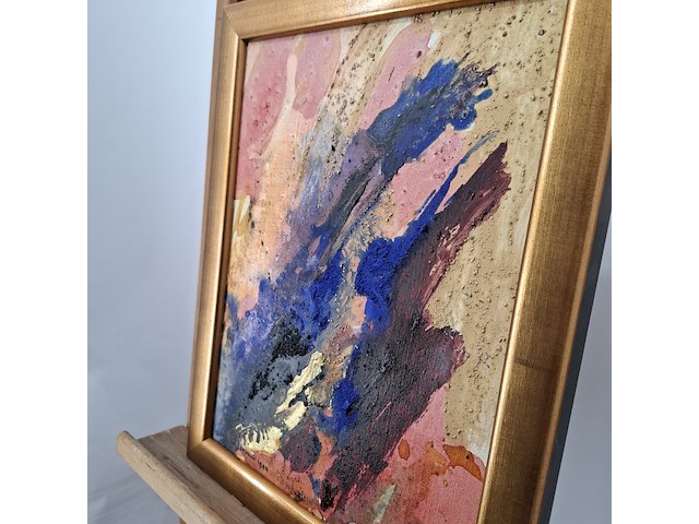 Acryl schilderij, maya wildevuur, abstract, 1994 - afbeelding 9 van  11
